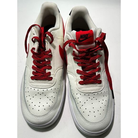 Size 11.5 - Nike Court Vision Low Sail University Red 2021 - Picture 1 of 7